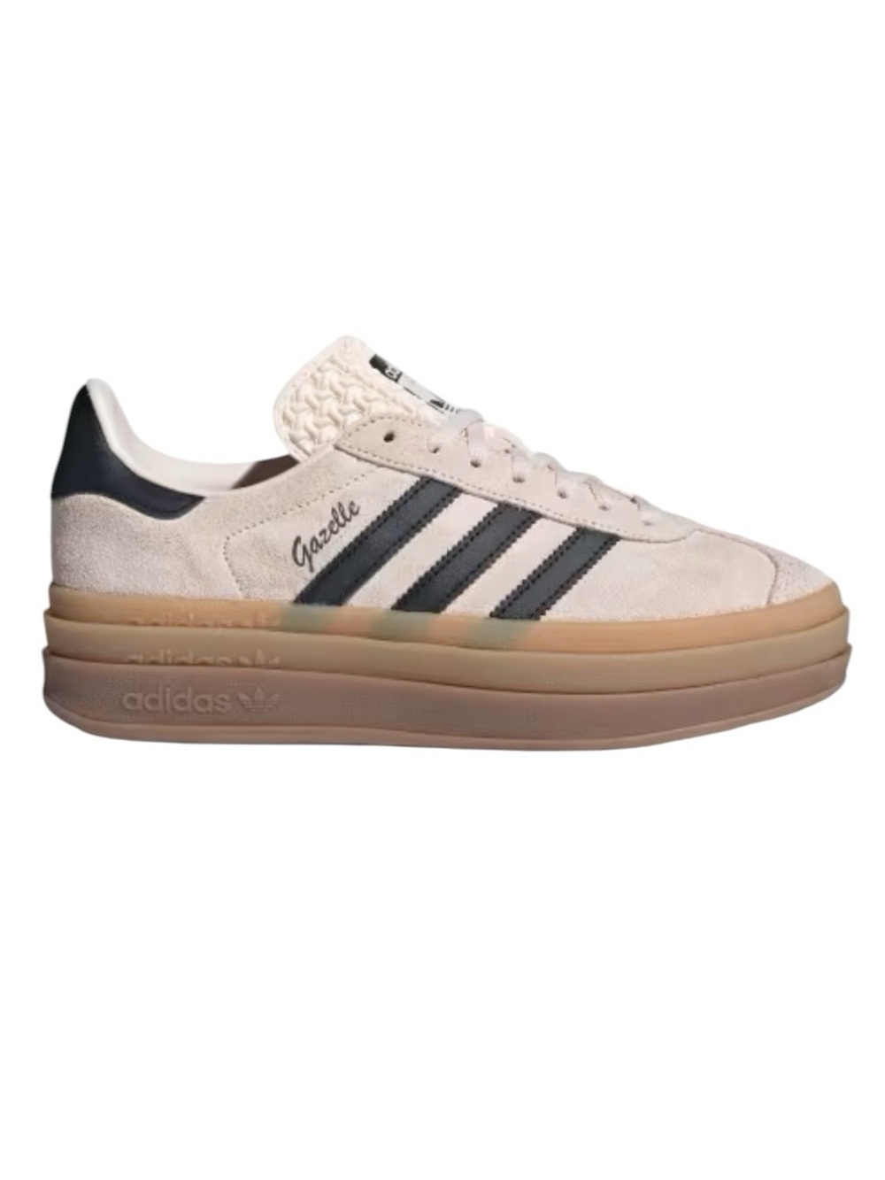 Adidas - Gazelle Bold Platform Sneakers Wonder Quartz Core Black Sz 7